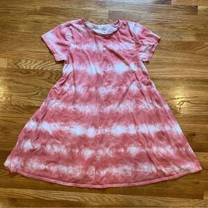 4/$25 Melrose and Market Pink Short Sleeve Sun Dress Girls Size Large 10/12